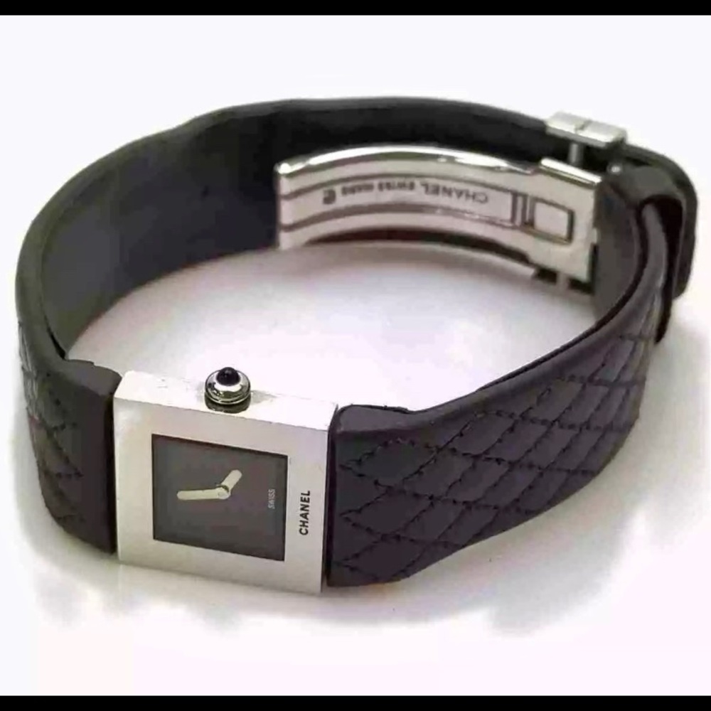Chanel Vintage Matelasse Watch Stainless Steel